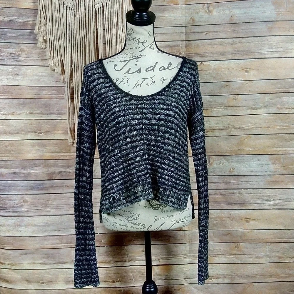 Free People | ‘Natal Melange’ Grey Knit Sweater - Picture 2 of 8